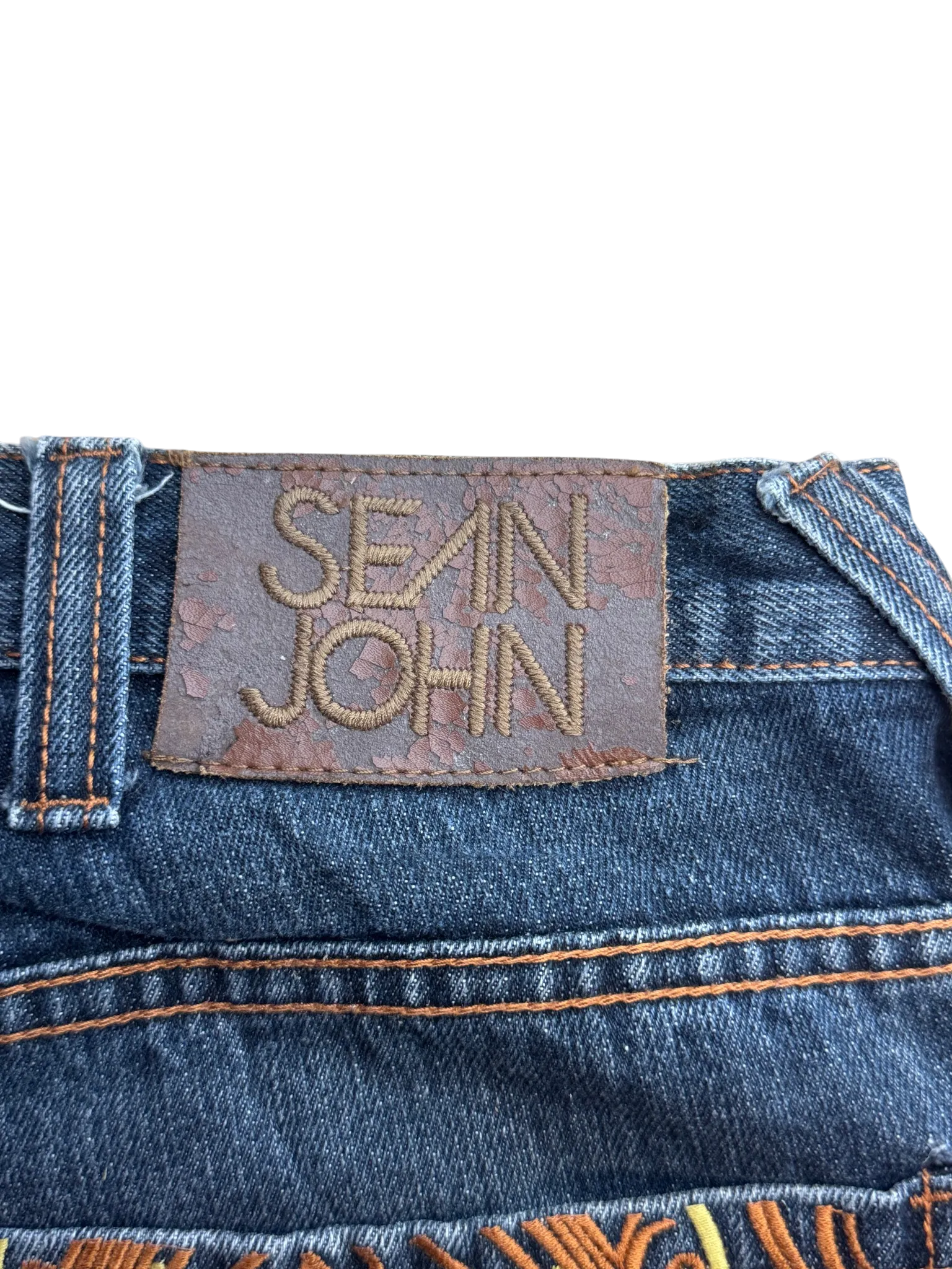 [V0927] Vintage y2k / 2000s Sean John marineblaue baggy jeans
