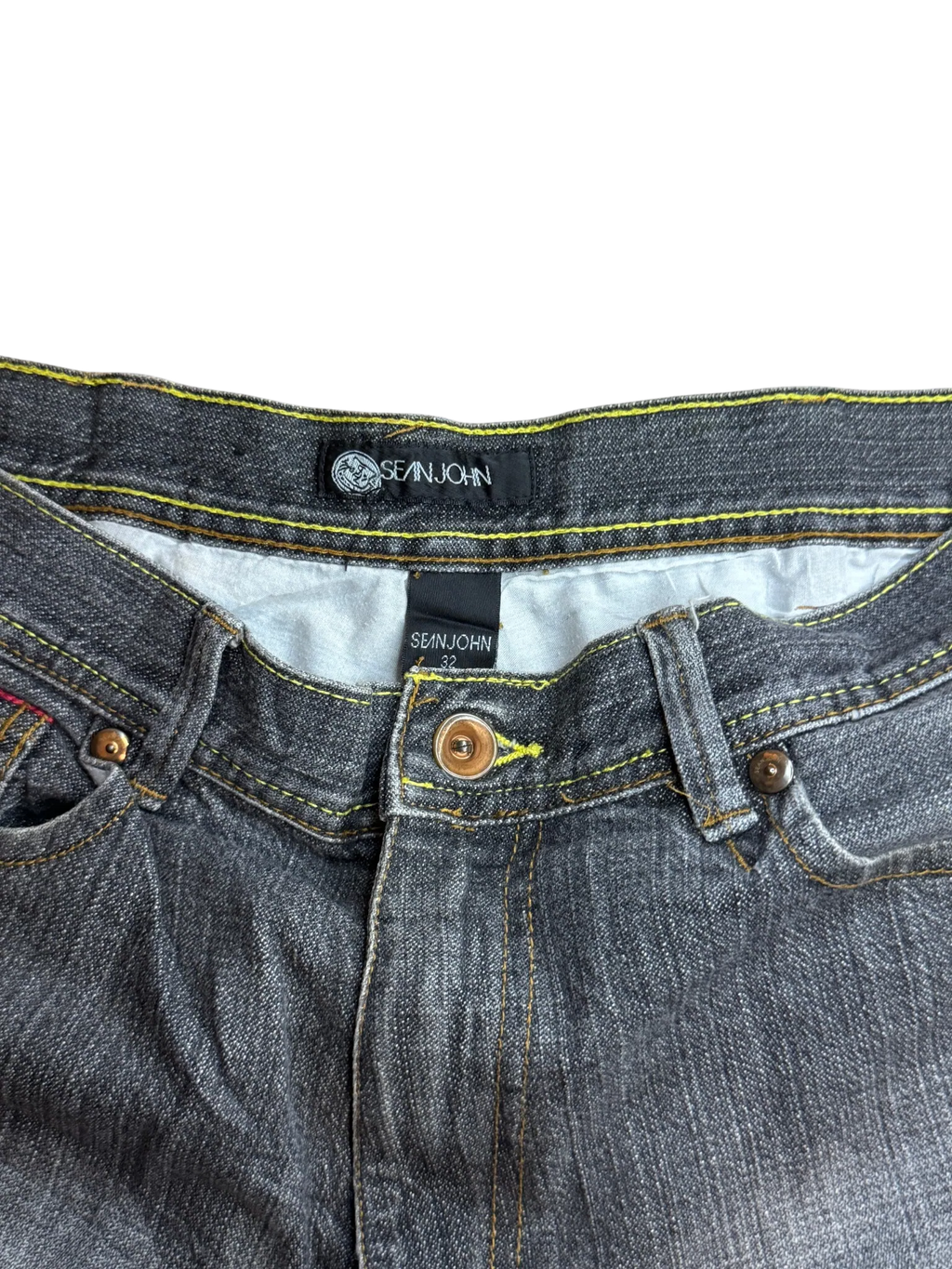 [V0926] Vintage y2k / 2000s Sean John graue baggy jeans