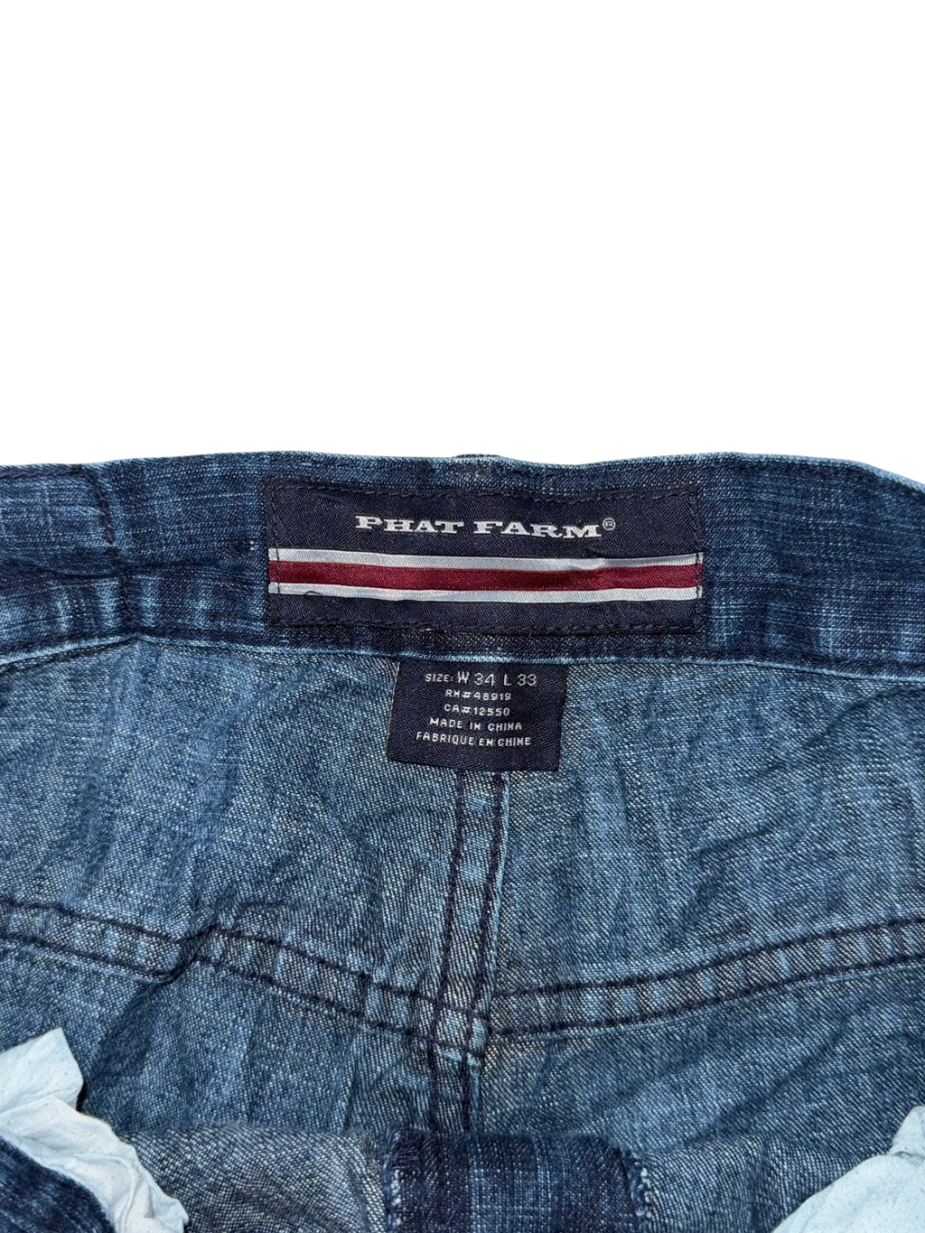 [V0924] Vintage y2k / 2000s Phat Farm marineblaue baggy jeans