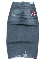 [V0907] Vintage y2k / 2000s Swagger graue baggy jeans