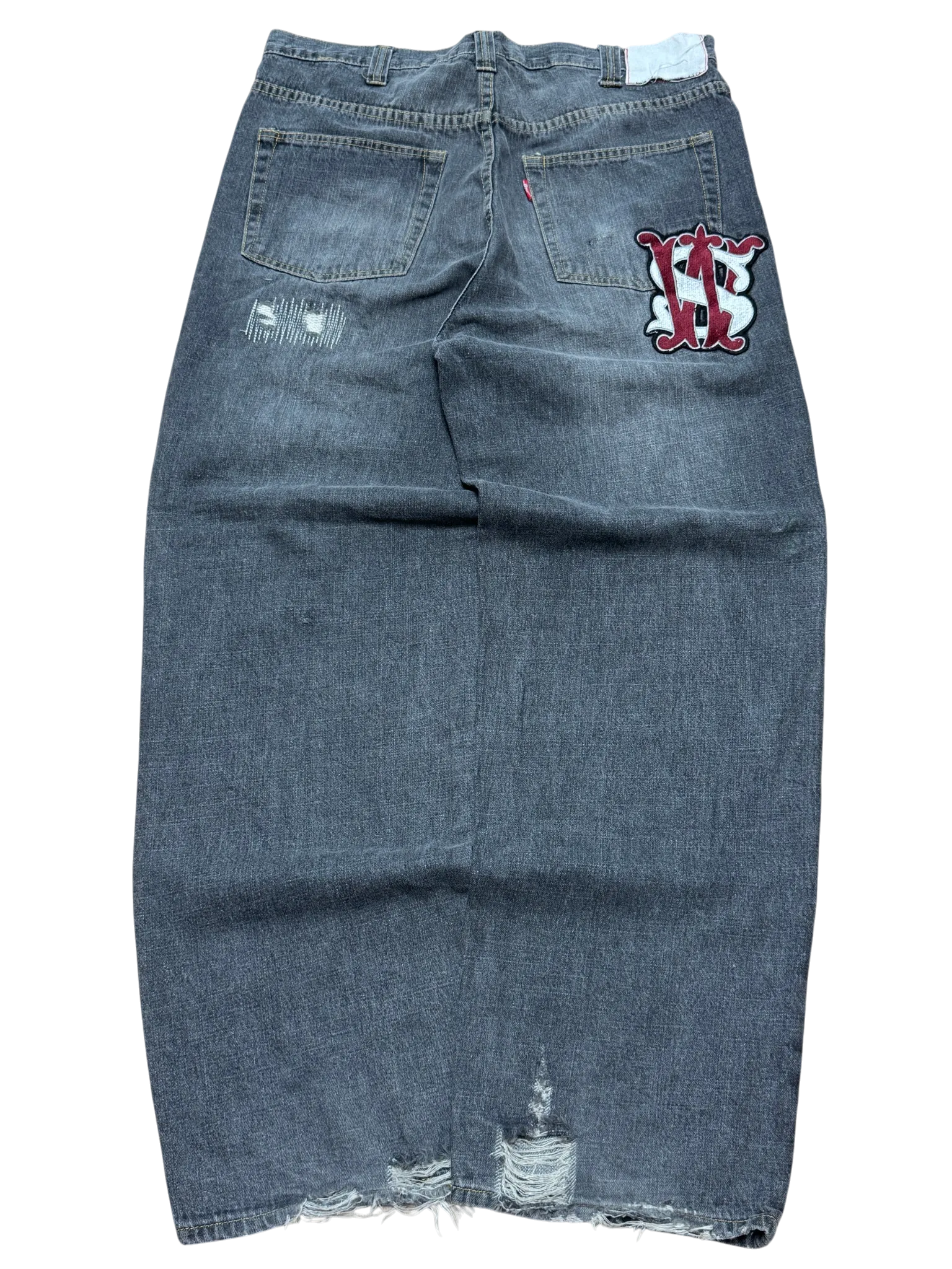 [V0907] Vintage y2k / 2000s Swagger graue baggy jeans