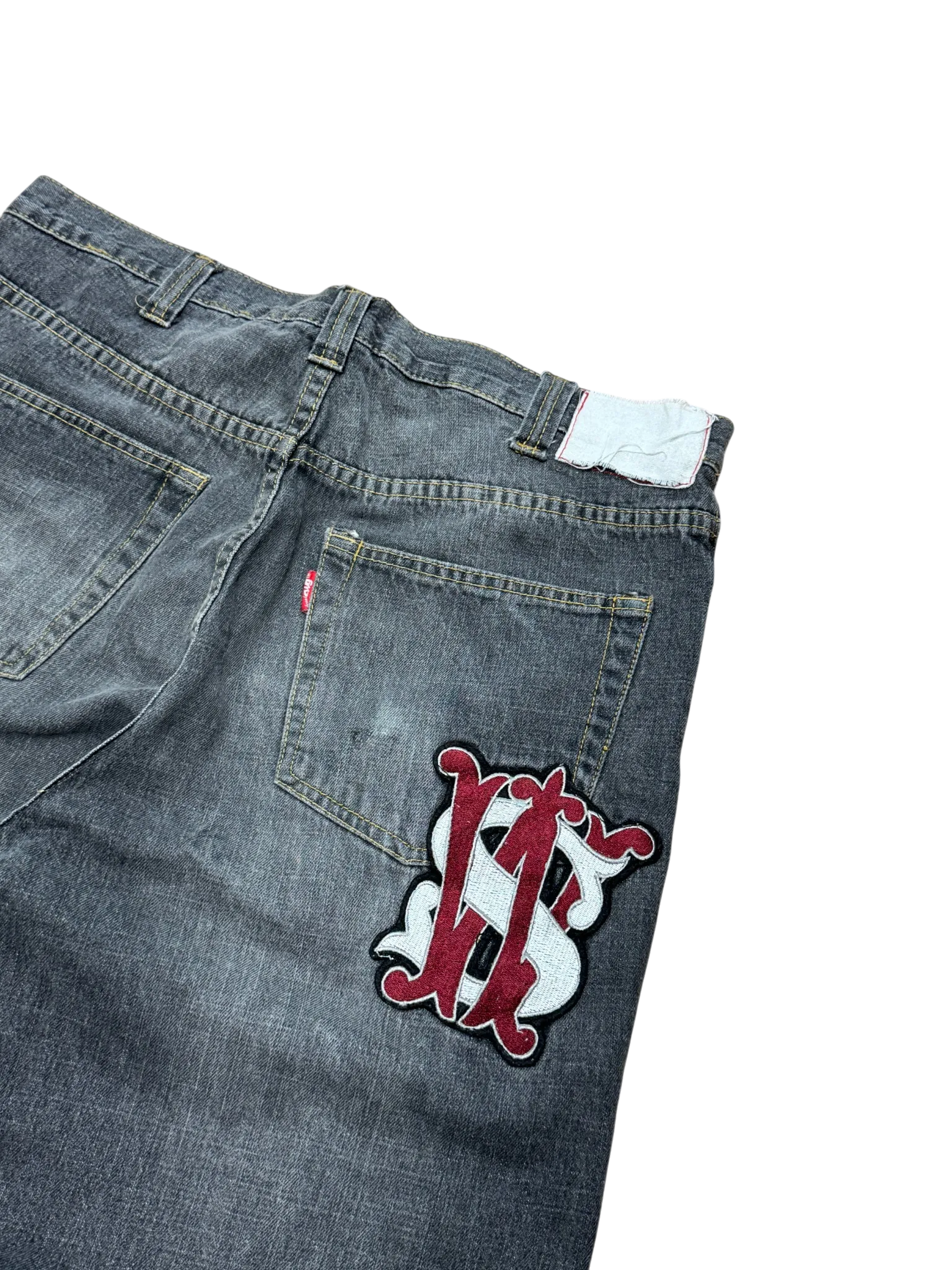 [V0907] Vintage y2k / 2000s Swagger graue baggy jeans