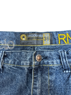 [V0897] Vintage y2k / 2000s Akademiks blaue baggy jeans