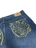 [V0898] Vintage y2k / 2000s Joker blaue baggy jeans