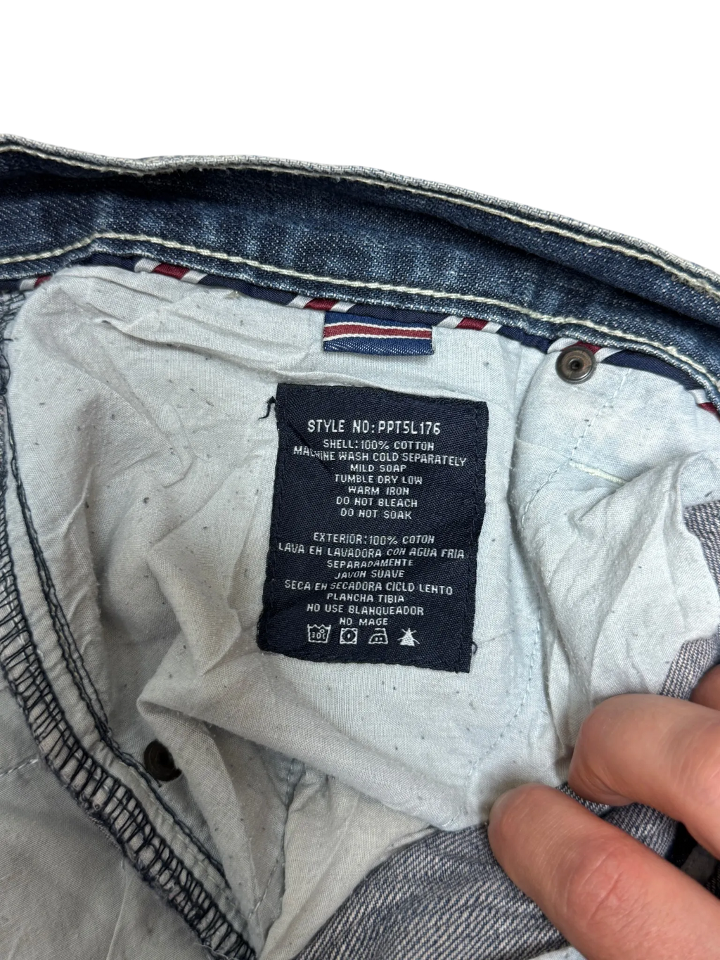 [V0925] Vintage y2k / 2000s Phat Farm blaue baggy jeans
