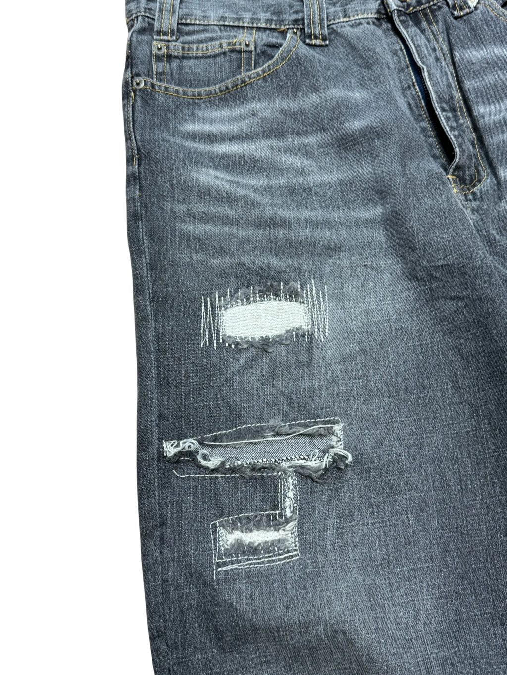 [V0907] Vintage y2k / 2000s Swagger graue baggy jeans