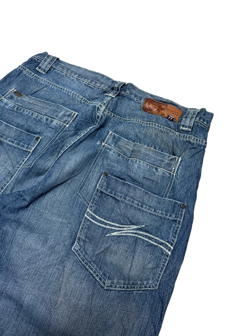 [V0925] Vintage y2k / 2000s Phat Farm blaue baggy jeans