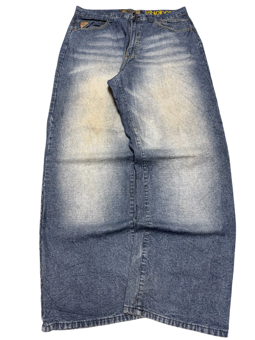 [V0897] Vintage y2k / 2000s Akademiks blaue baggy jeans