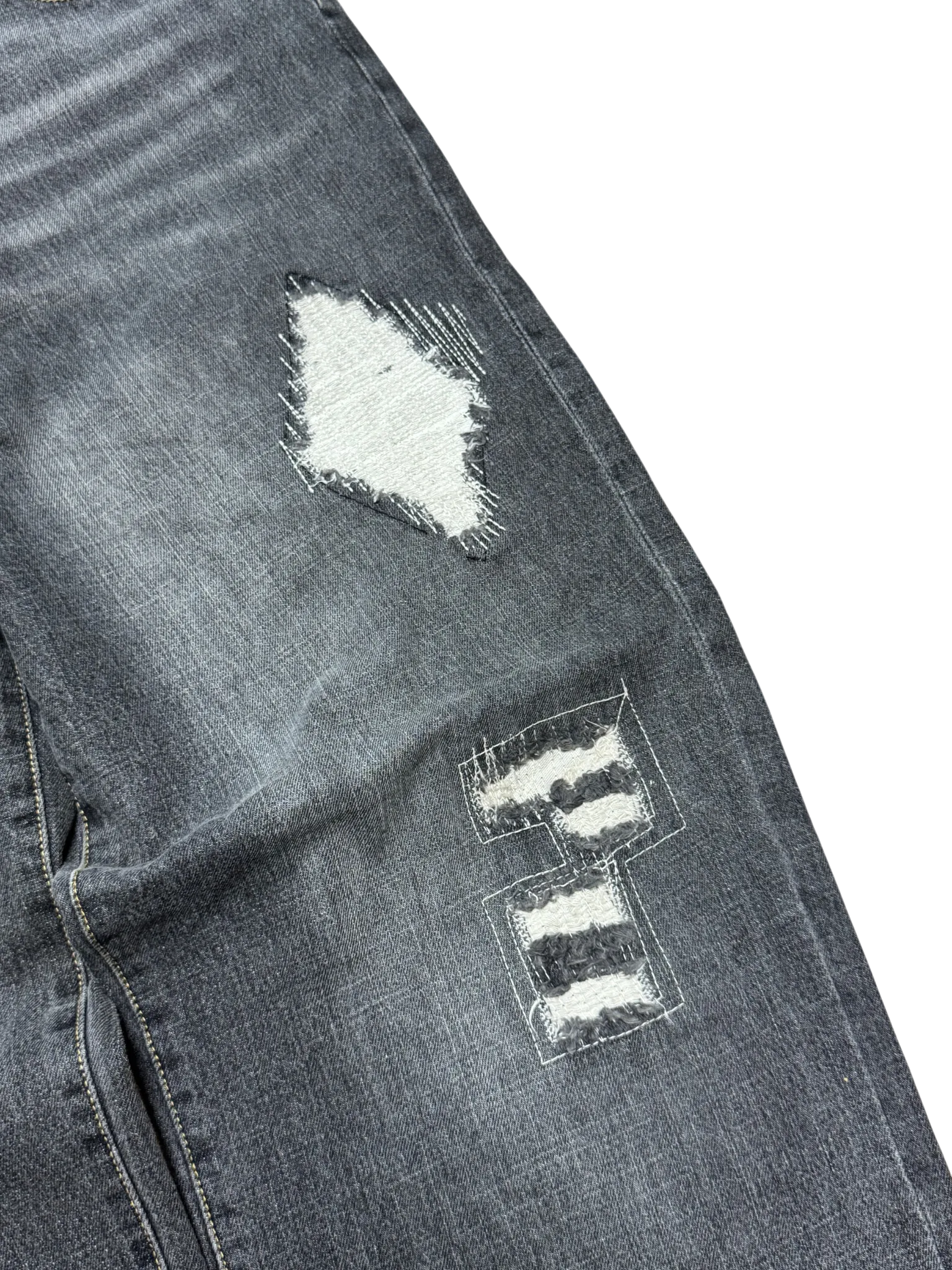 [V0907] Vintage y2k / 2000s Swagger graue baggy jeans