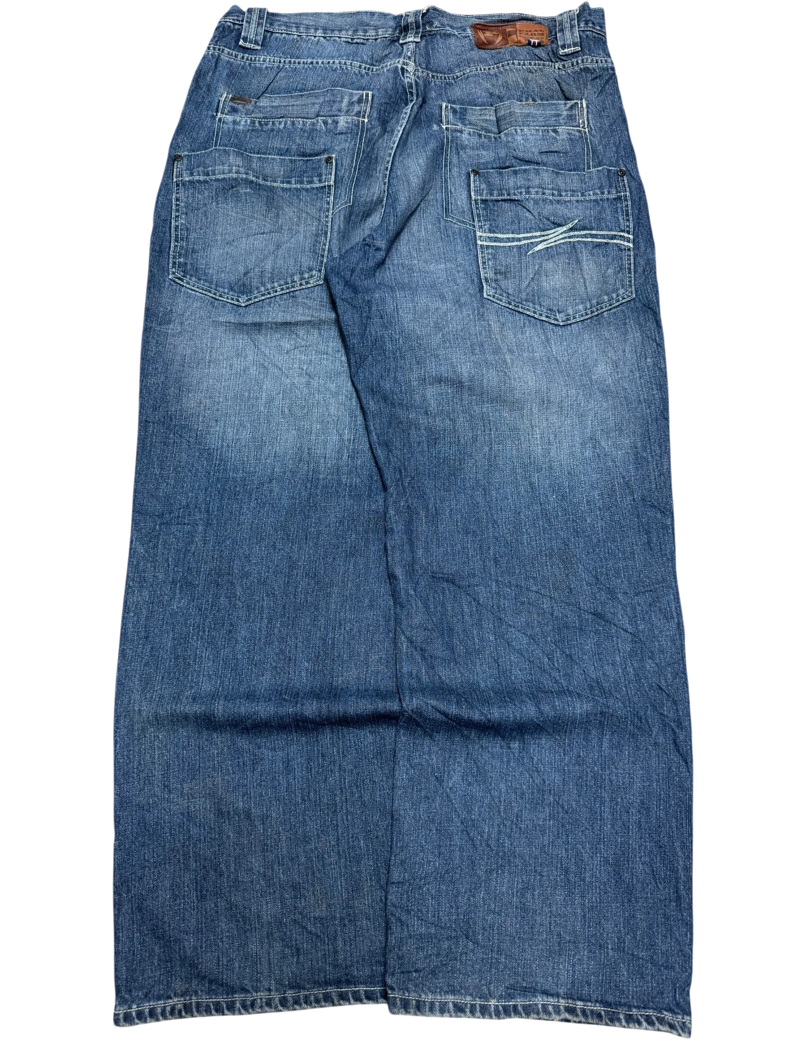 [V0925] Vintage y2k / 2000s Phat Farm blaue baggy jeans