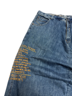 [V0928] Vintage y2k / 2000s Pelle Pelle blaue baggy jeans
