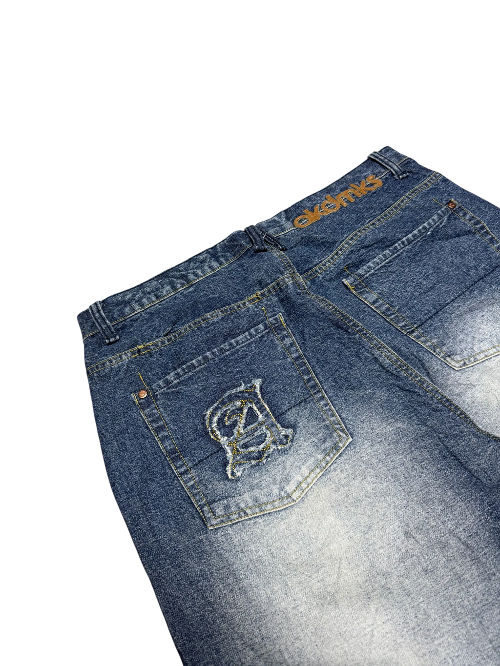 [V0897] Vintage y2k / 2000s Akademiks blaue baggy jeans