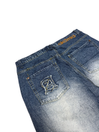[V0897] Vintage y2k / 2000s Akademiks blaue baggy jeans