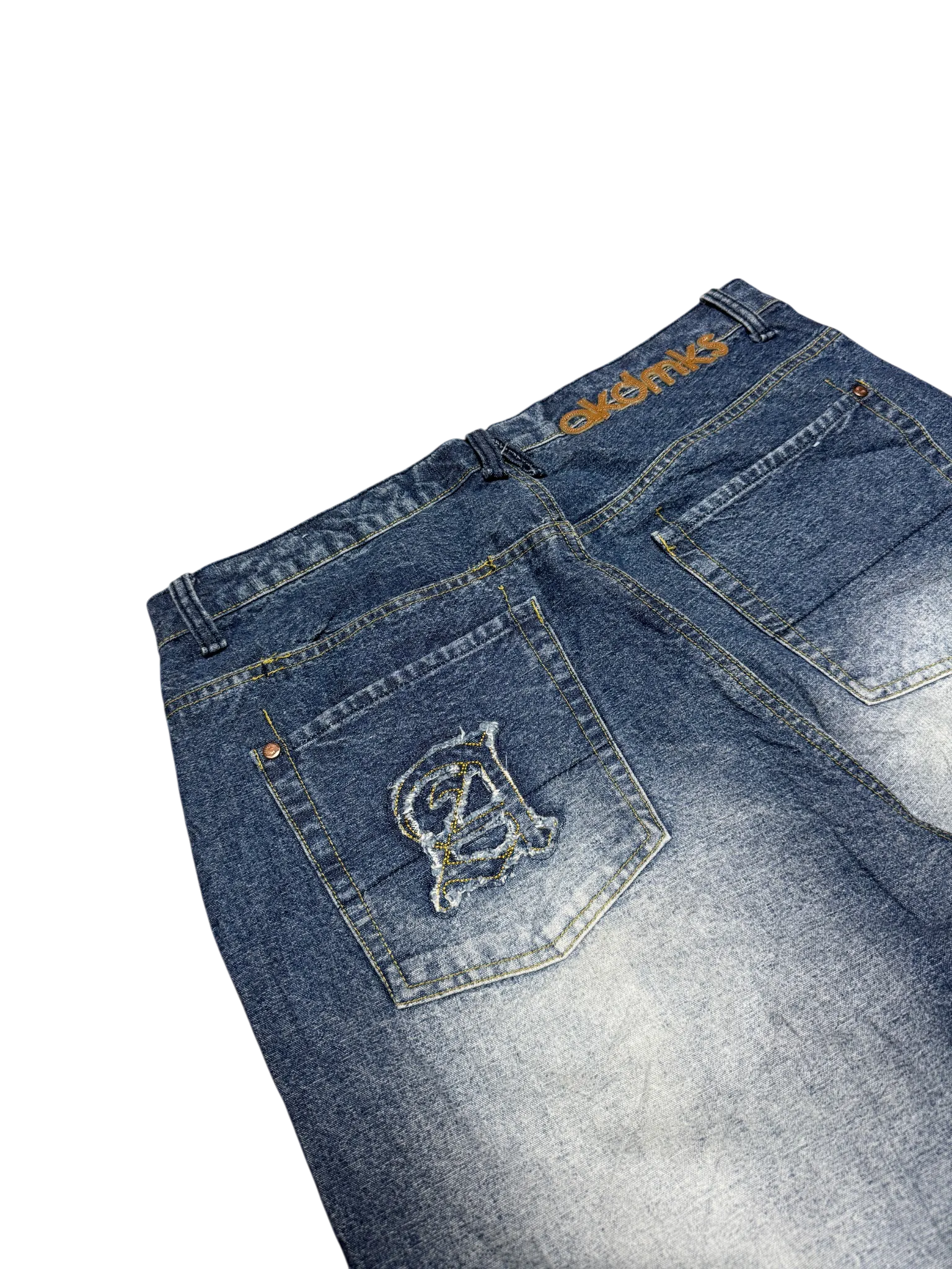 [V0897] Vintage y2k / 2000s Akademiks blaue baggy jeans
