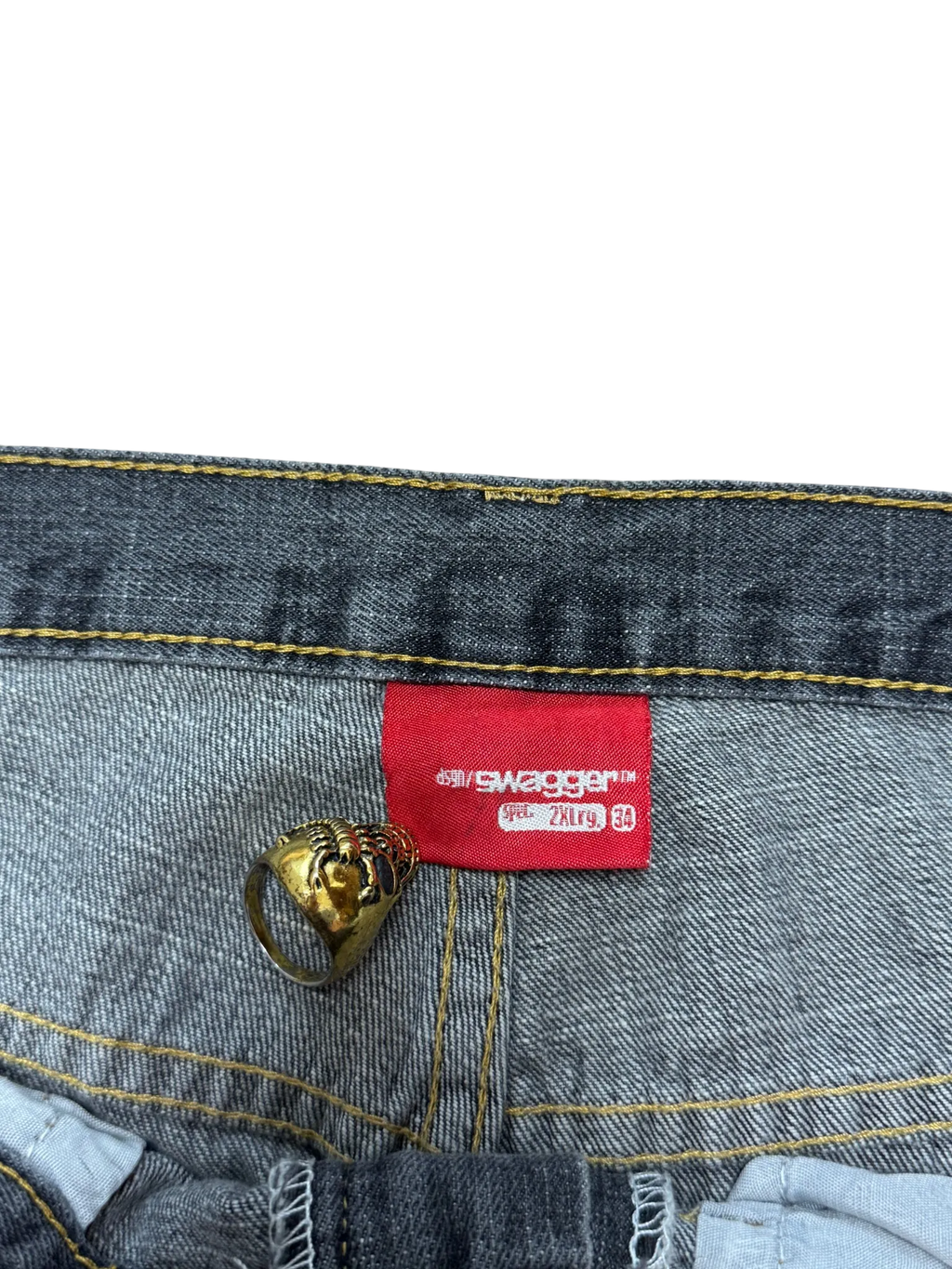[V0907] Vintage y2k / 2000s Swagger graue baggy jeans