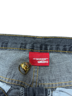[V0907] Vintage y2k / 2000s Swagger graue baggy jeans