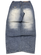 [V0897] Vintage y2k / 2000s Akademiks blaue baggy jeans
