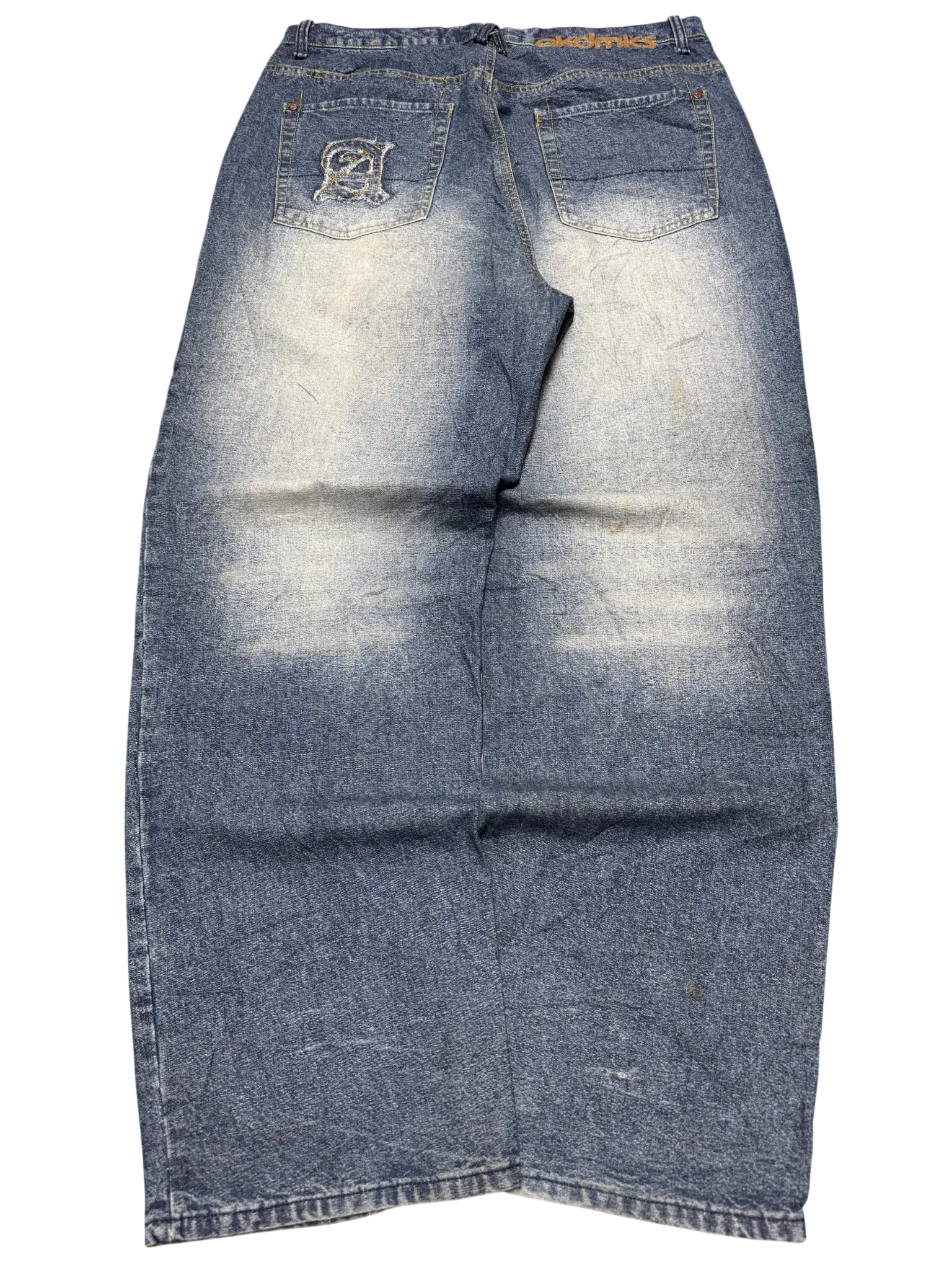[V0897] Vintage y2k / 2000s Akademiks blaue baggy jeans