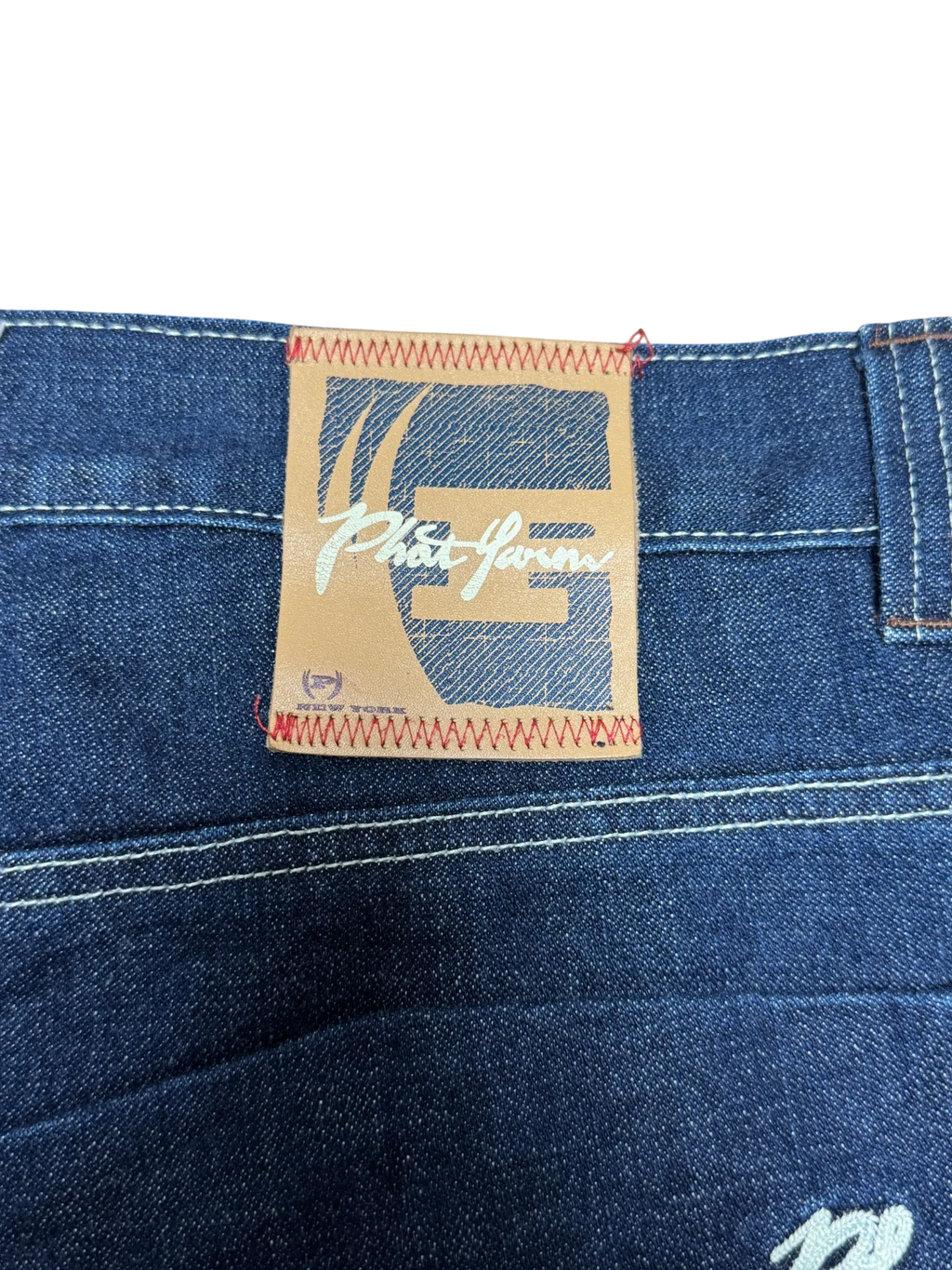 [V0923] Vintage y2k / 2000s Phat Farm marineblaue baggy jeans