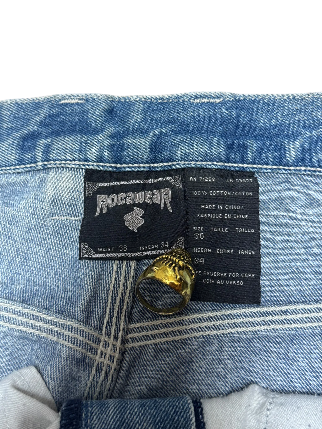 [V0936] Vintage y2k / 2000s Rocawear blaue baggy jeans