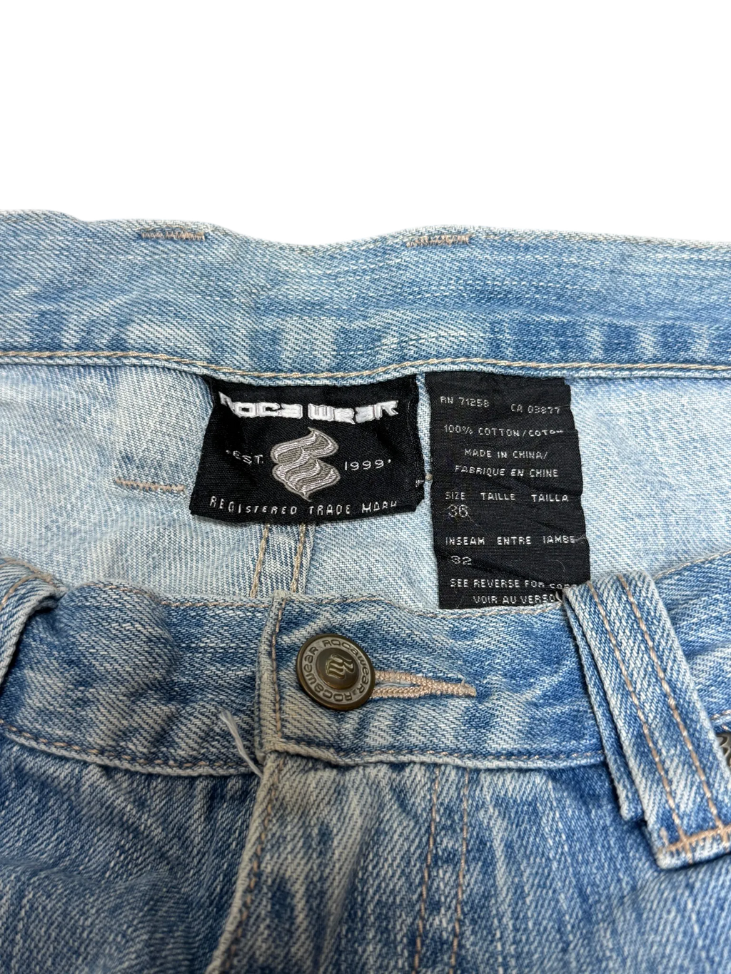 [V0932] Vintage y2k / 2000s Rocawear blaue baggy jeans