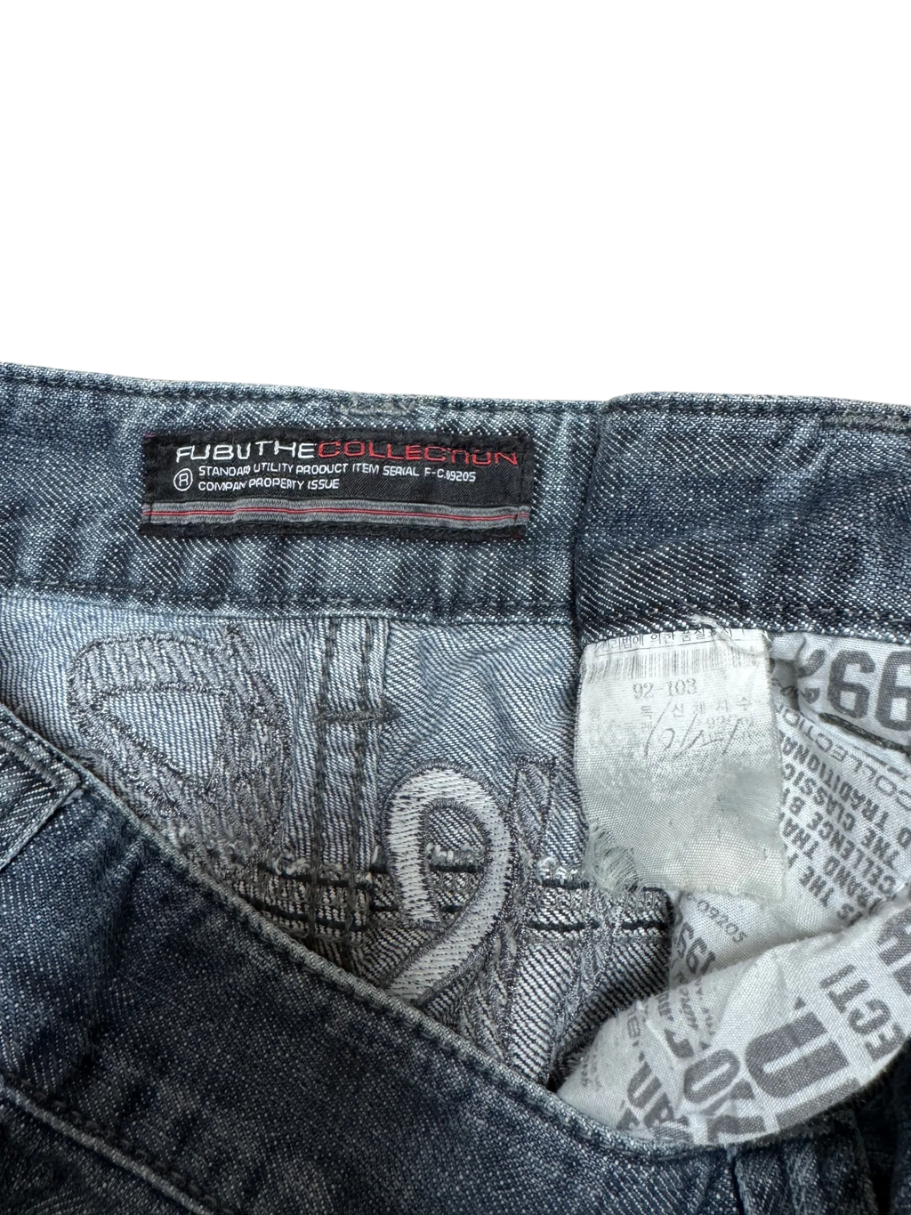 [V0948] Vintage y2k / 2000s Fubu blaue baggy jeans