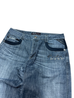 [V0948] Vintage y2k / 2000s Fubu blaue baggy jeans