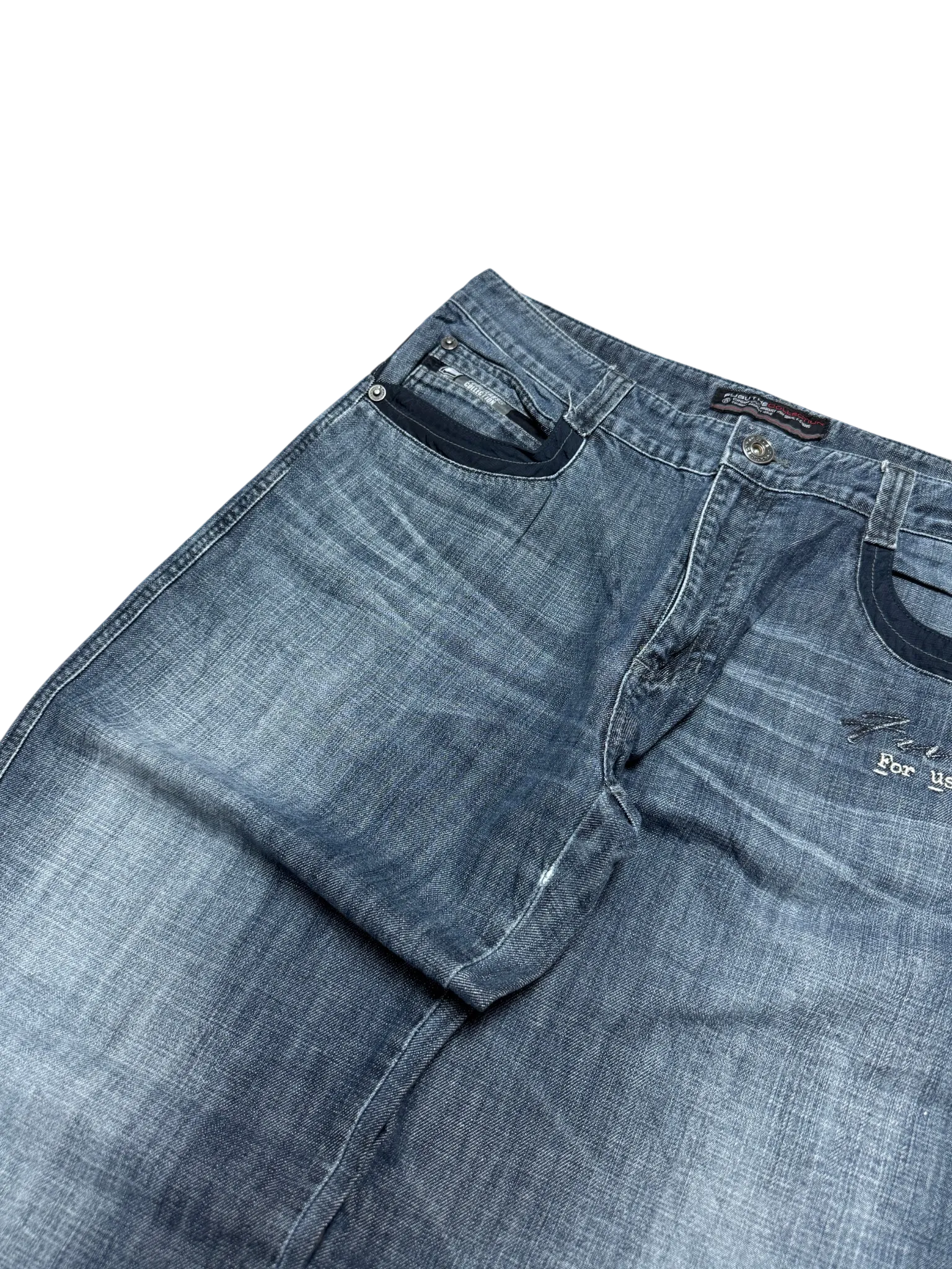 [V0948] Vintage y2k / 2000s Fubu blaue baggy jeans