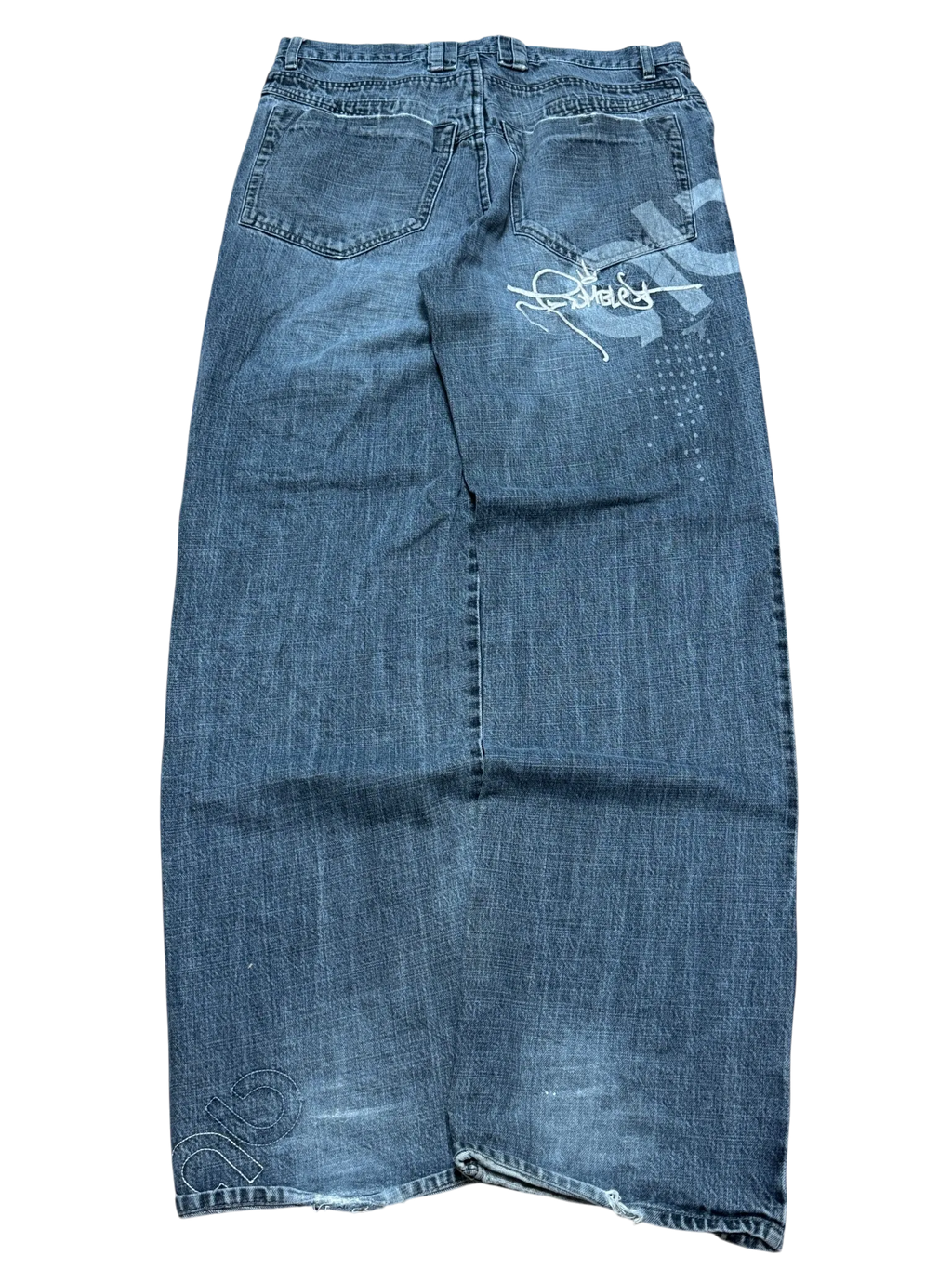 [V0901] Vintage y2k / 2000s Rumble blaue baggy jeans