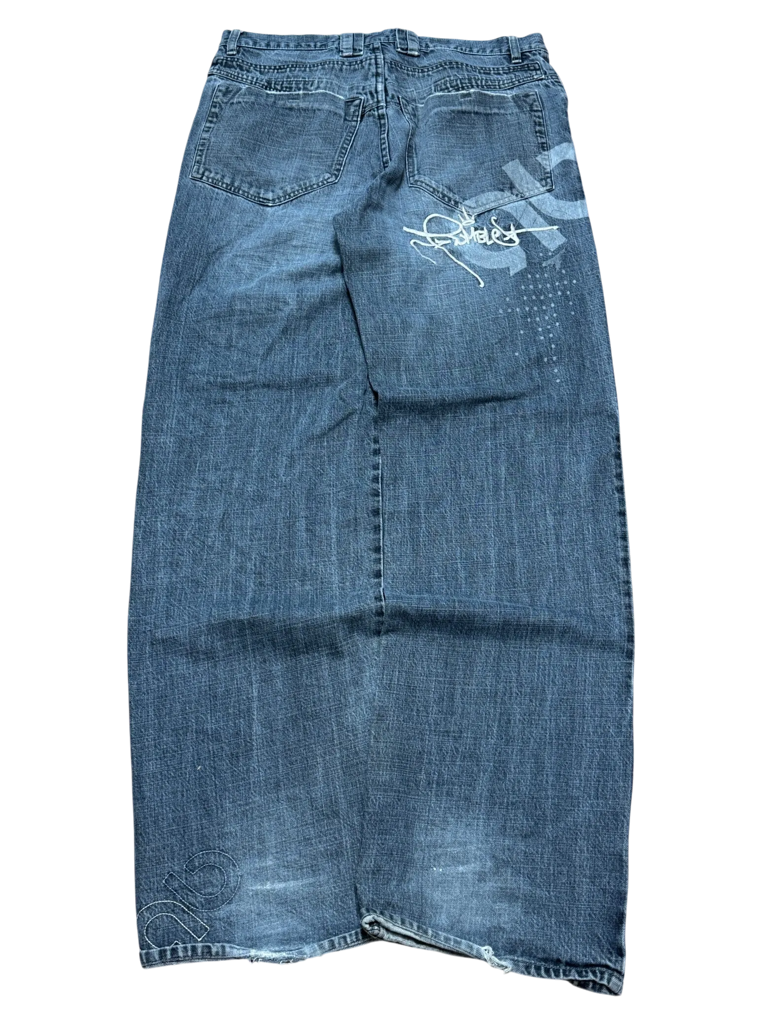 [V0901] Vintage y2k / 2000s Rumble blaue baggy jeans