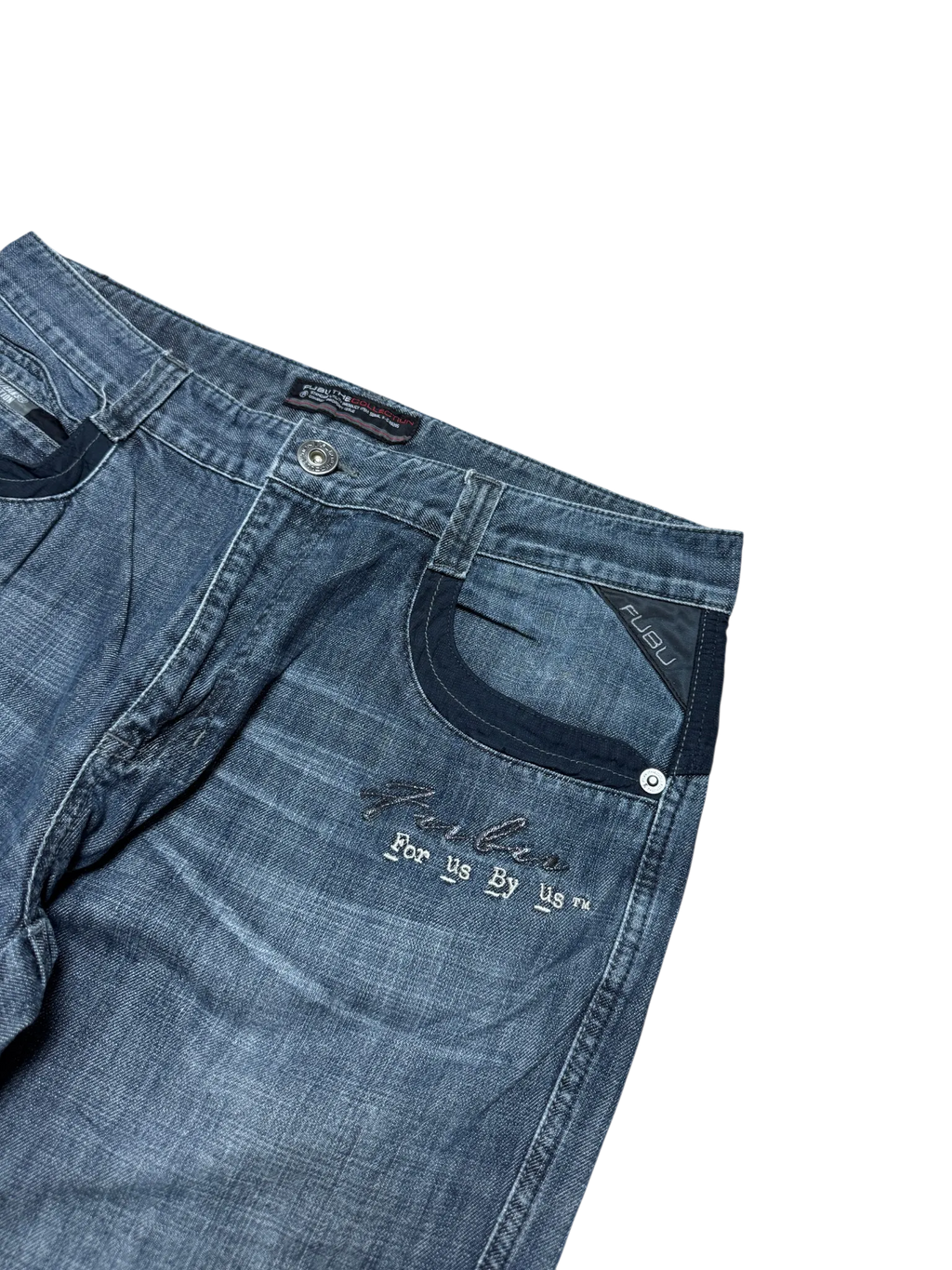 [V0948] Vintage y2k / 2000s Fubu blaue baggy jeans