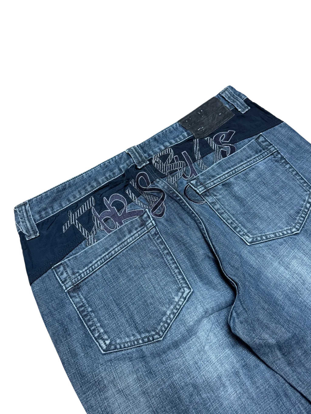 [V0948] Vintage y2k / 2000s Fubu blaue baggy jeans