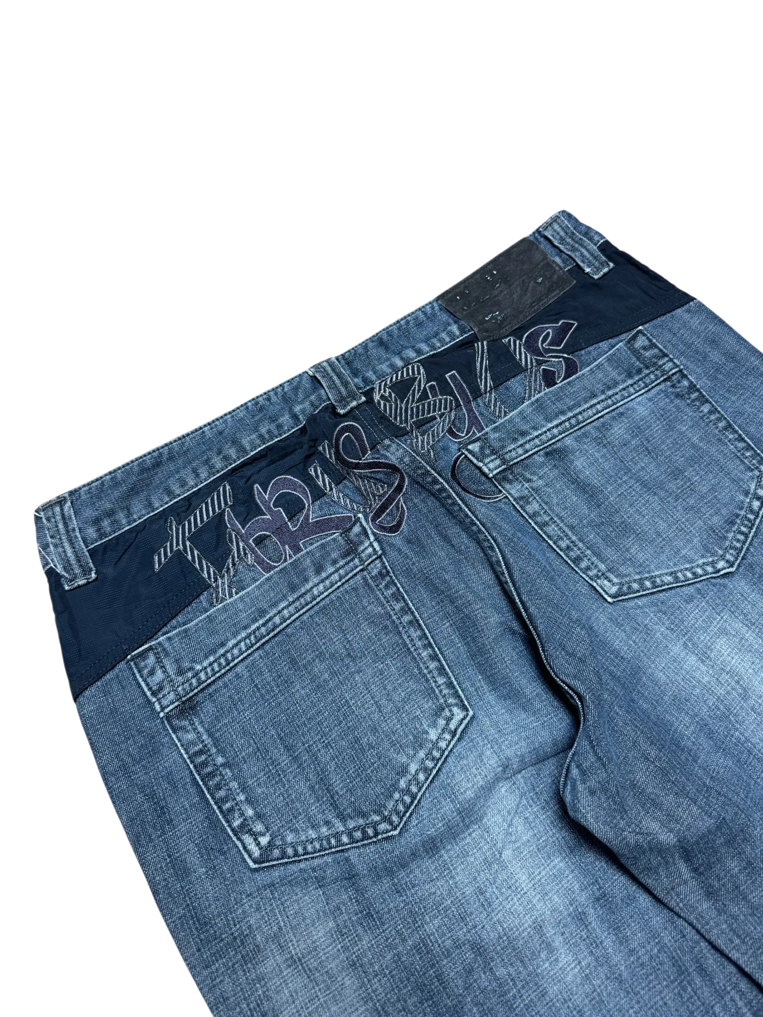 [V0948] Vintage y2k / 2000s Fubu blaue baggy jeans