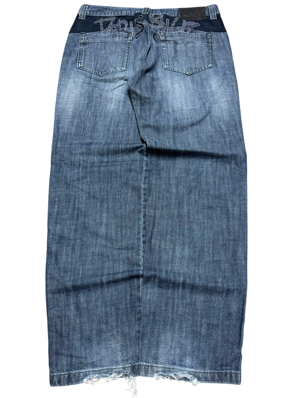 [V0948] Vintage y2k / 2000s Fubu blaue baggy jeans