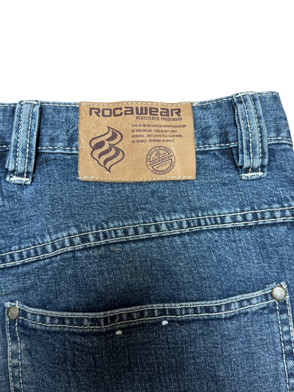 [V0933] Vintage y2k / 2000s Rocawear blaue baggy jeans