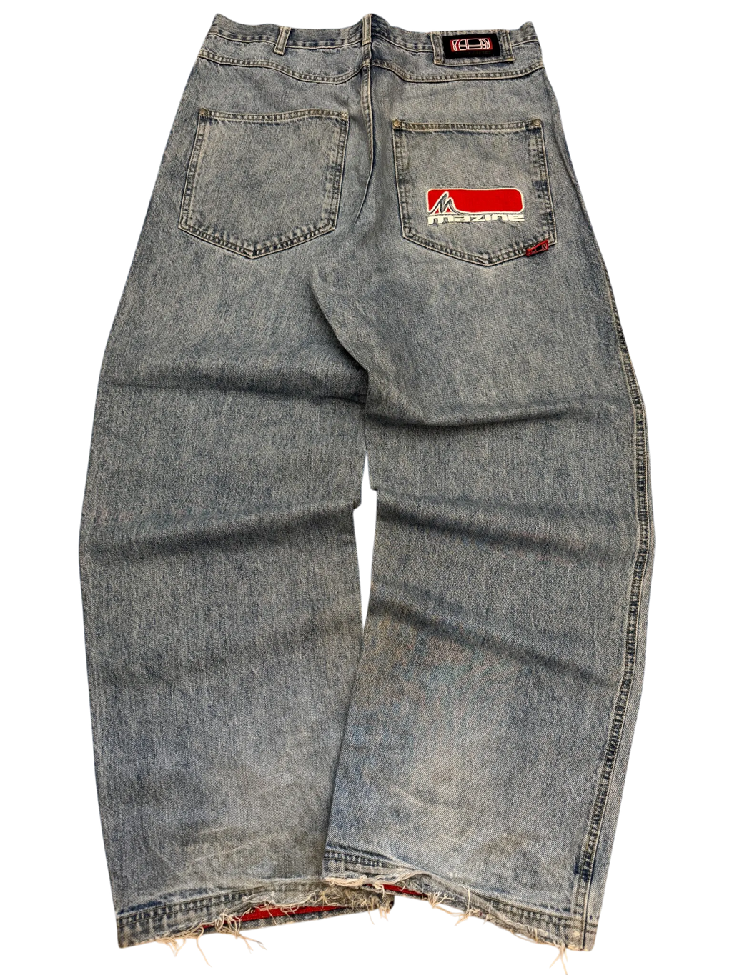 [V0896] Vintage y2k / 2000s Mazine blaue baggy jeans