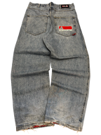 [V0896] Vintage y2k / 2000s Mazine blaue baggy jeans