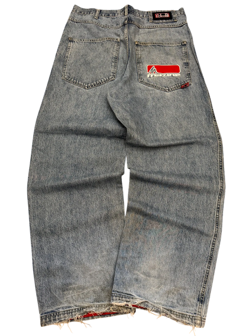[V0896] Vintage y2k / 2000s Mazine blaue baggy jeans