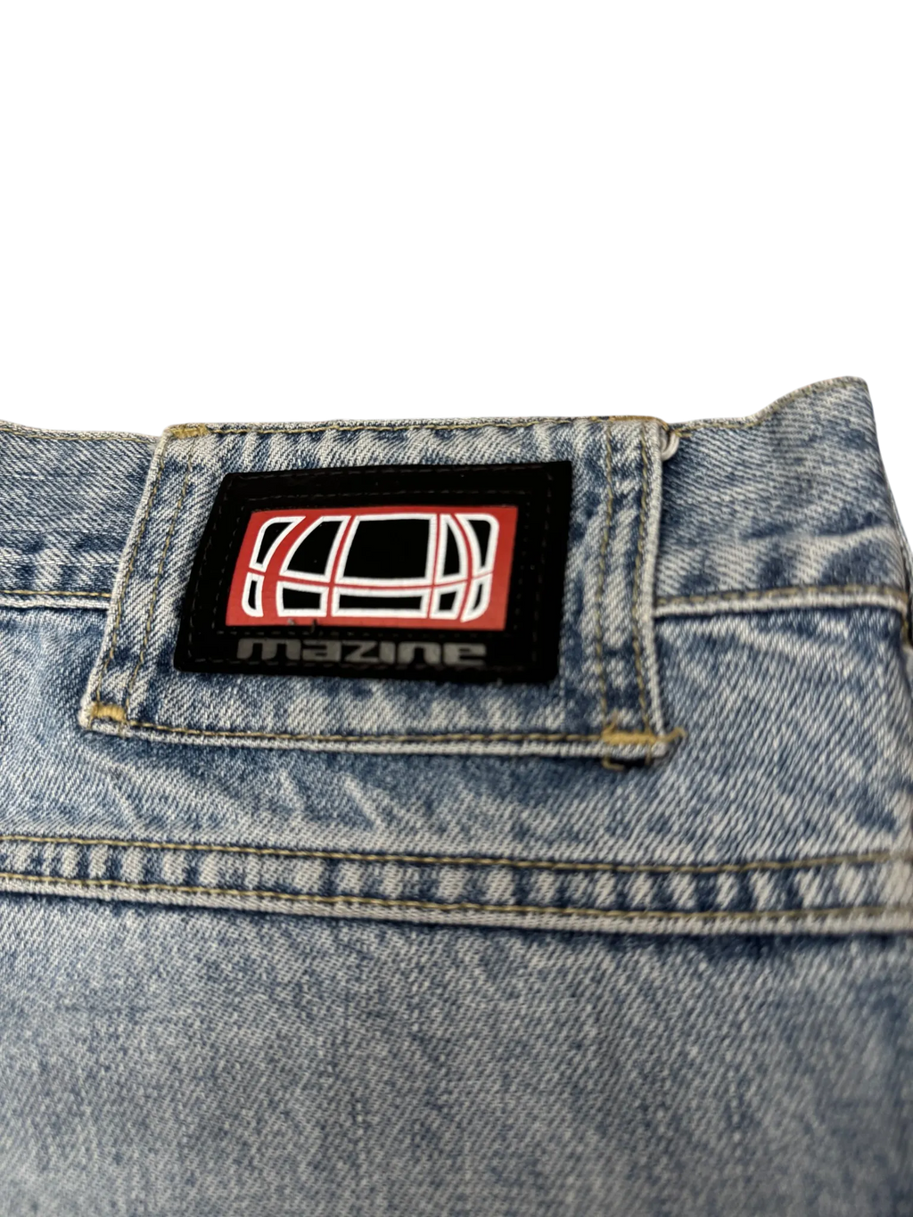 [V0896] Vintage y2k / 2000s Mazine blaue baggy jeans