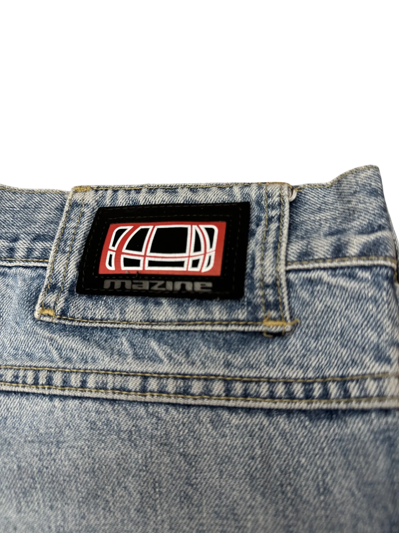 [V0896] Vintage y2k / 2000s Mazine blaue baggy jeans
