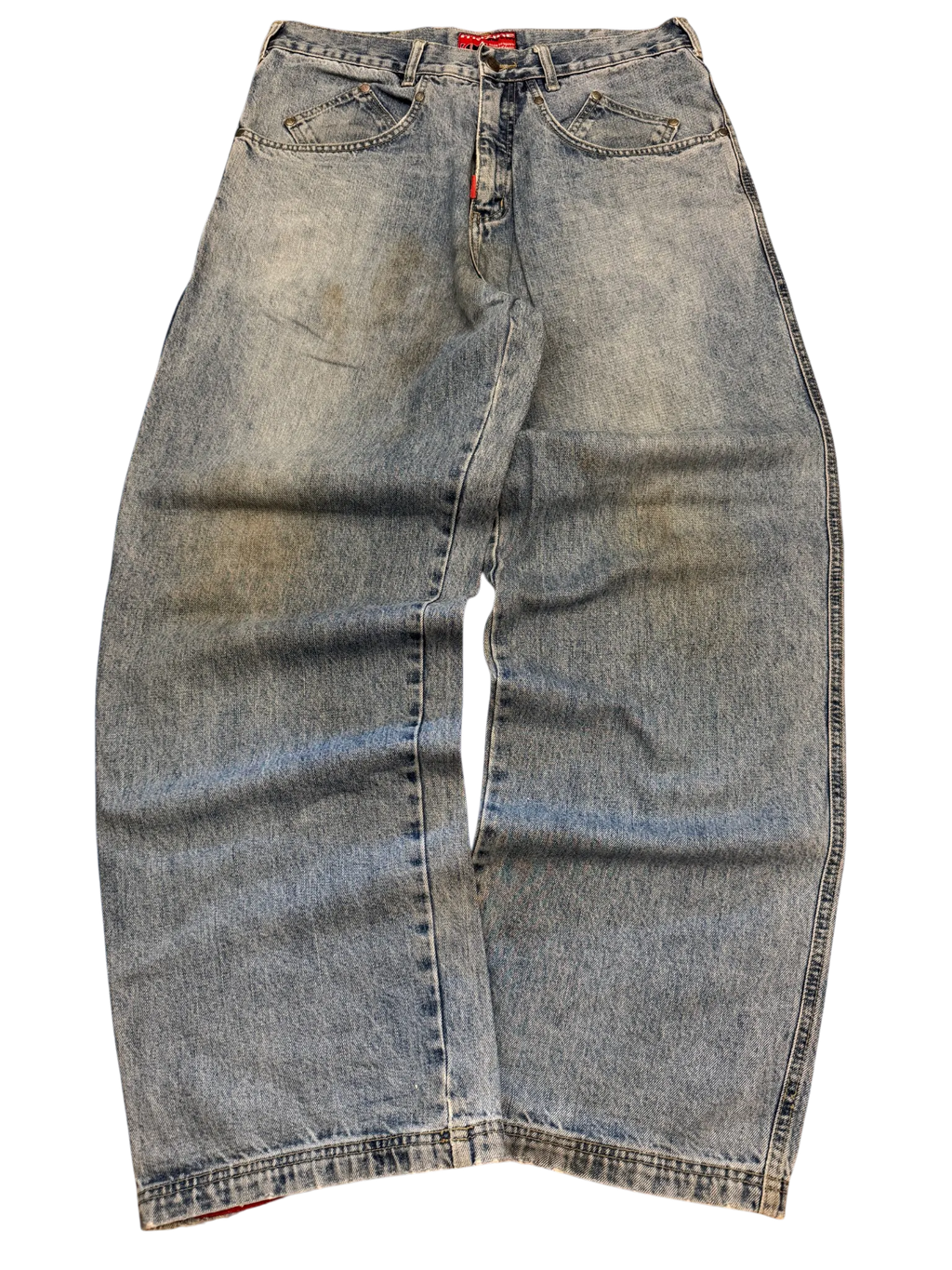 [V0896] Vintage y2k / 2000s Mazine blaue baggy jeans
