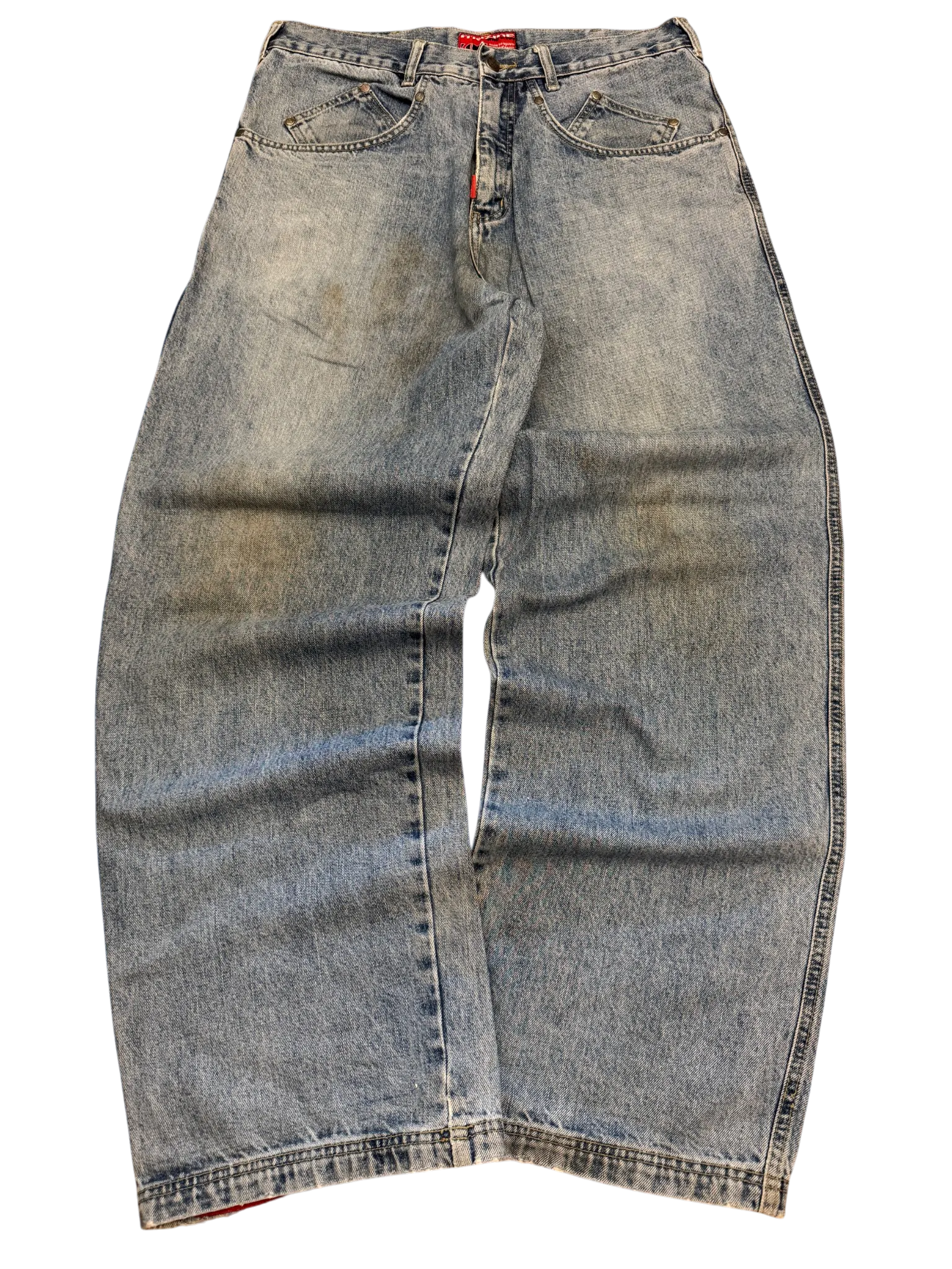 [V0896] Vintage y2k / 2000s Mazine blaue baggy jeans