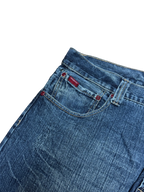 [V0949] Vintage y2k / 2000s Fubu blaue baggy jeans (Platinum Fubu)