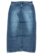 [V0949] Vintage y2k / 2000s Fubu blaue baggy jeans (Platinum Fubu)