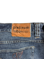 [V0949] Vintage y2k / 2000s Fubu blaue baggy jeans (Platinum Fubu)