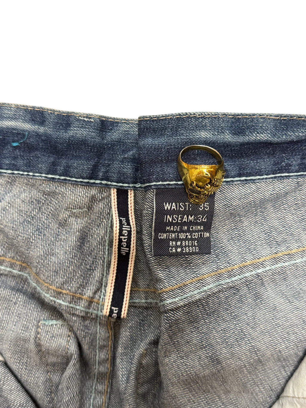 [V0929] Vintage y2k / 2000s Pelle Pelle blaue baggy jeans