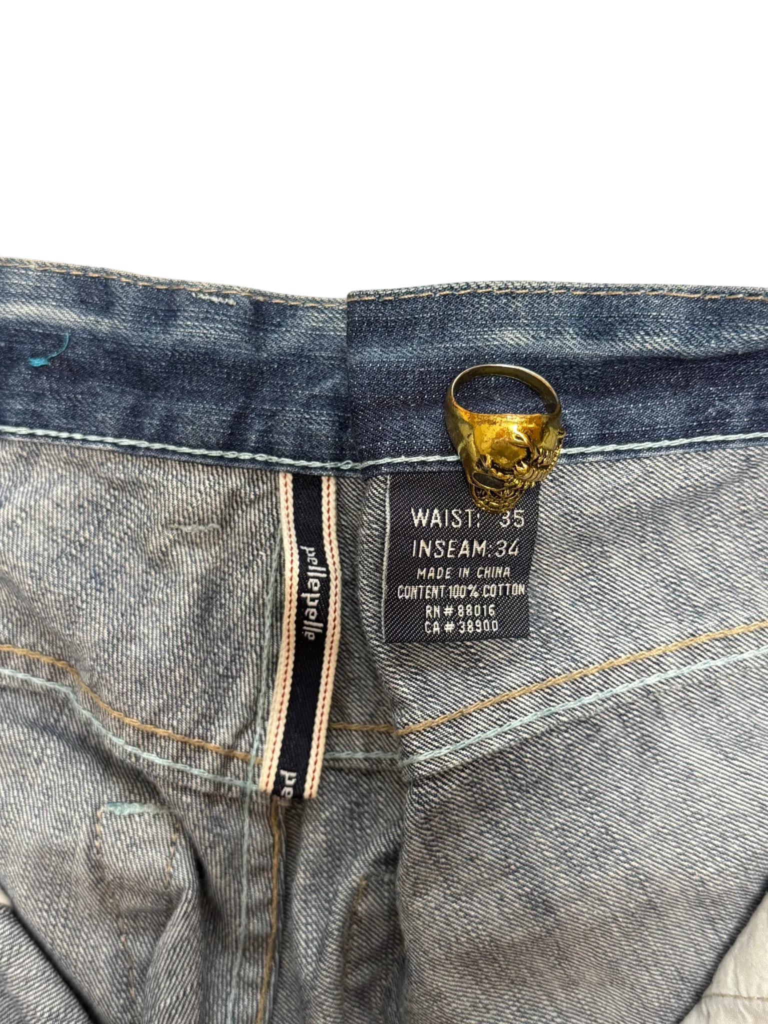 [V0929] Vintage y2k / 2000s Pelle Pelle blaue baggy jeans