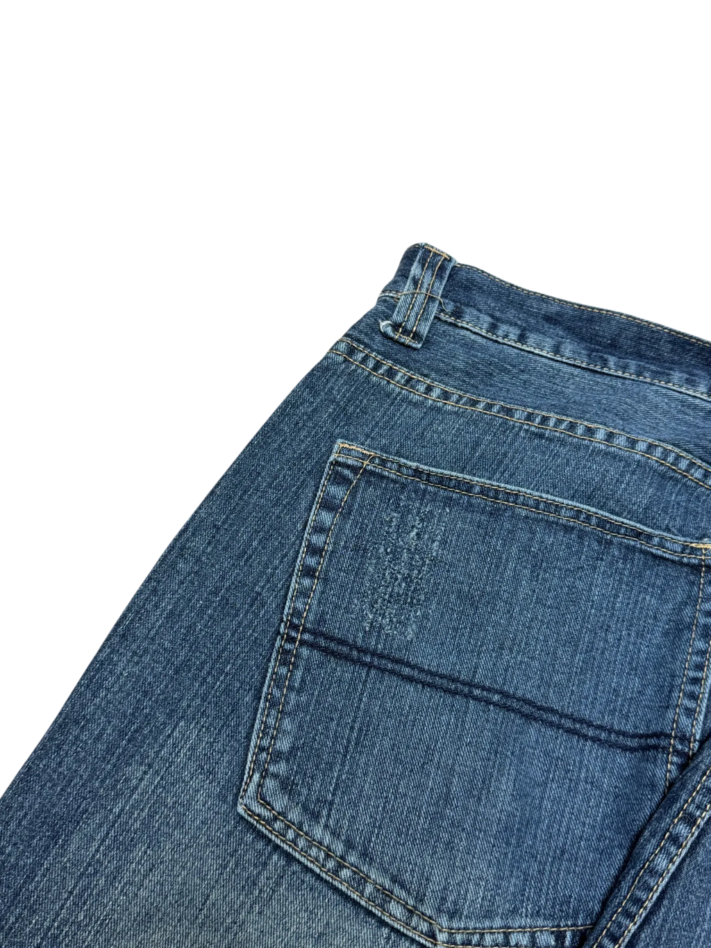 [V0949] Vintage y2k / 2000s Fubu blaue baggy jeans (Platinum Fubu)
