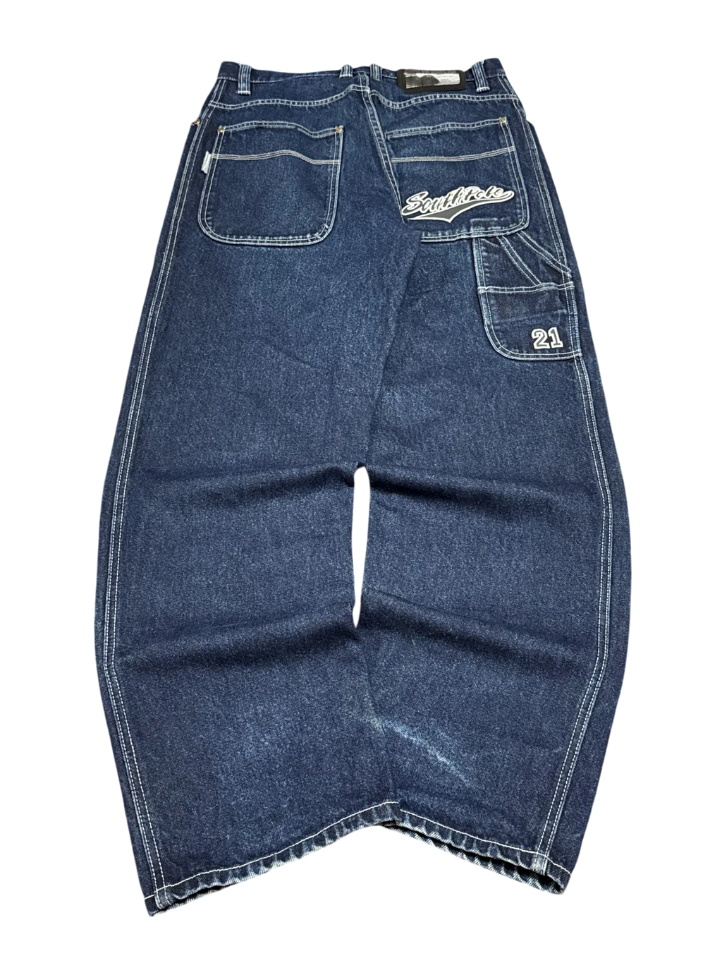 [V0886de] Vintage y2k Southpole marineblaue baggy jeans