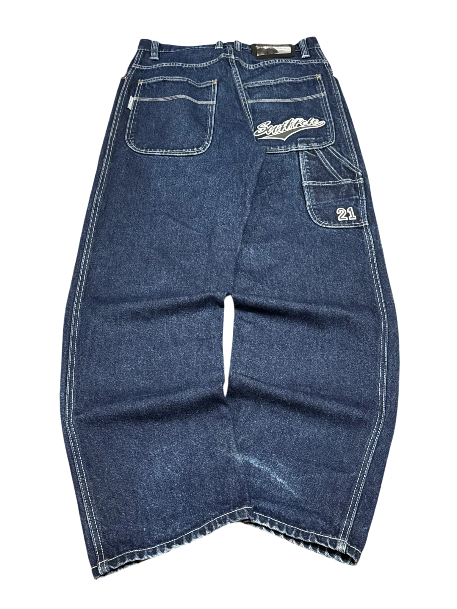 [V0886de] Vintage y2k Southpole marineblaue baggy jeans